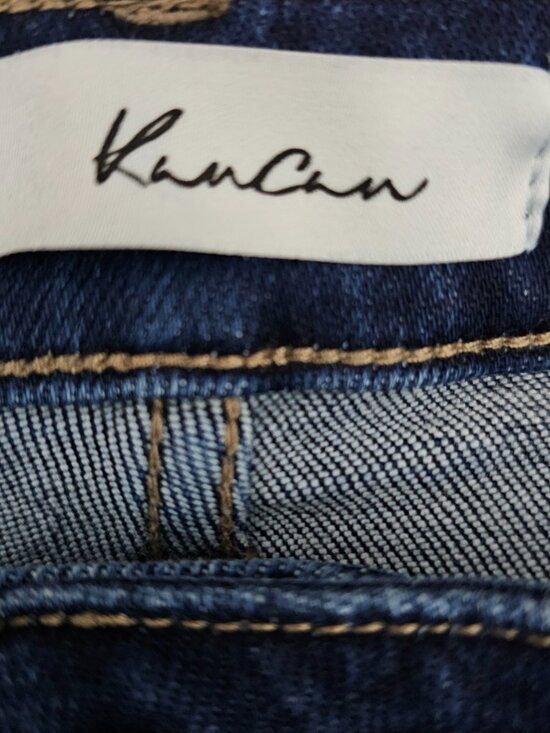 Kancan Maria Women's Denim High-rise Skinny Fray Hem Ankle Blue Jeans Size 9/28 - Picture 3 of 10